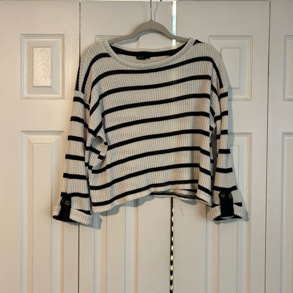Striped Black and White Sweater